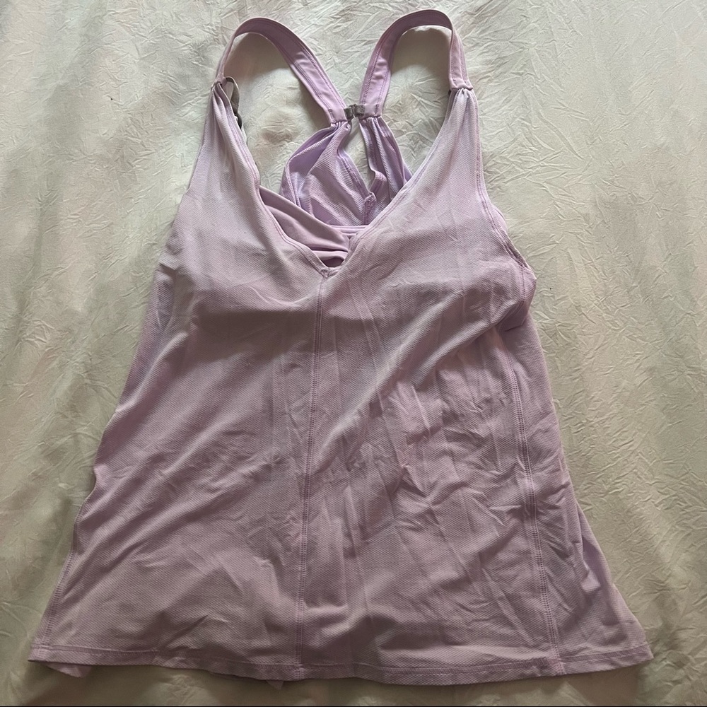Lilac Lululemon Tank Top with Built in Bra